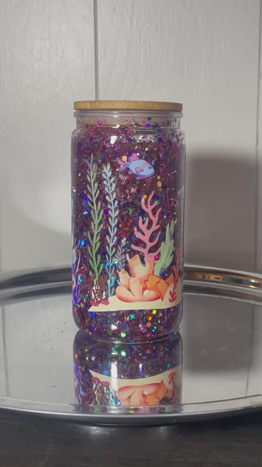 Under The Sea Glitter Tumbler